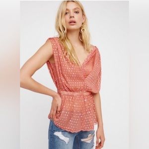 Free people boho stardust layered lace tank